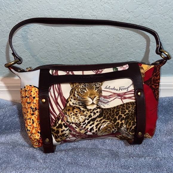 Salvatore Ferragamo Handbags - RARE Salvatore Ferragamo leopard floral Purse bag